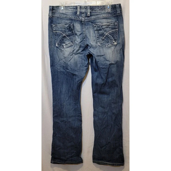 Lucky Brand Mid Rise Straight Leg Jeans - Women's Size 10/30, Medium Wash, Long - Picture 3 of 7
